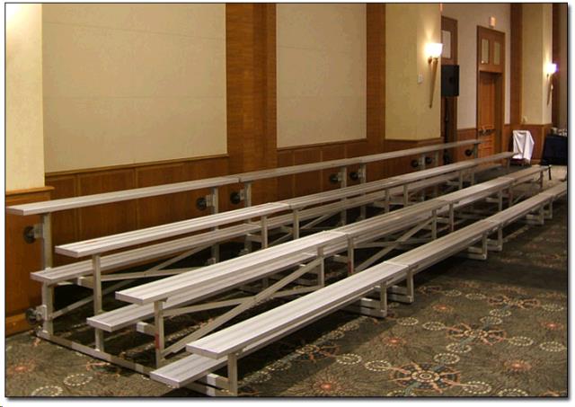 Rental store for bleacher 3 row 4 5 foot w x 7 5’ l in STOREAREA2
